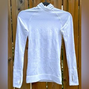 Lululemon Rulu Run Patterned Long-Sleeve Shirt with Hood